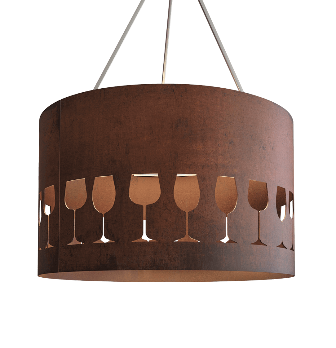 Hängeleuchte GOBLET A, GB 060, rost - 4198